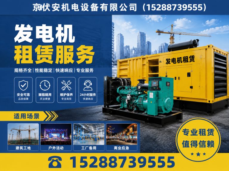 眉山静音发电车租赁展示图